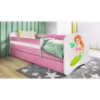 Obrazek Łóżko dziecięce Babydreams+SZ+M różowy 80x180 syrenka