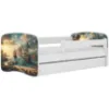 Obrazek Łóżko dziecięce Babydreams+SZ+M biały 70x140 statek