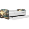 Obrazek Łóżko dziecięce Babydreams+SZ+M biały 80x160 statek