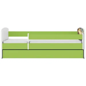 Obrazek Łóżko dziecięce Babydreams+SZ+M zielony 80x160 statek