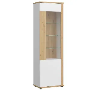 Obrazek Witryna Avila 1D AILV01 biały/dąb artisan