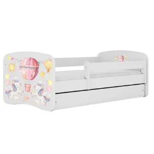 Obrazek Łóżko dziecięce Babydreams+SZ+M biały 70x140 balonik