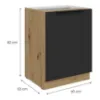 Obrazek Szafka Kuchenna Aria-Bl/Ar Anti Fingerprint 60d 1f Bb