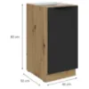 Obrazek Szafka Kuchenna Aria-Bl/Ar Anti Fingerprint 40d 1f Bb