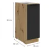 Obrazek Szafka Kuchenna Aria-Bl/Ar Anti Fingerprint 30d Cargo Bb