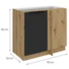 Obrazek Szafka Kuchenna Aria-Bl/Ar Anti Fingerprint 105 Nd 1f Bb