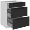 Obrazek Szafka Kuchenna Aria-Bl/Wh Anti Fingerprint 60d 3s Bb