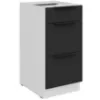 Obrazek Szafka Kuchenna Aria-Bl/Wh Anti Fingerprint 40d 3s Bb