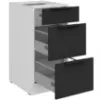 Obrazek Szafka Kuchenna Aria-Bl/Wh Anti Fingerprint 40d 3s Bb