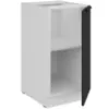 Obrazek Szafka Kuchenna Aria-Bl/Wh Anti Fingerprint 40d 1f Bb