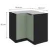 Obrazek Szafka Kuchenna Aria-Sa/Bl Anti Fingerprint 90x90 Dn 2f Bb