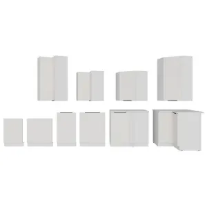 Obrazek Szafka Kuchenna Aria-Wh/Wh Anti Fingerprint 80zl 2f Bb