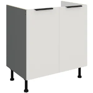 Obrazek Szafka Kuchenna Aria-Wh/Ant Anti Fingerprint 80zl 2f Bb
