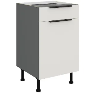 Obrazek Szafka Kuchenna Aria-Wh/Ant Anti Fingerprint 50d 1f 1s Bb