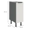 Obrazek Szafka Kuchenna Aria-Wh/Ant Anti Fingerprint 30d Cargo Bb