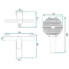 Obrazek Bateria wannowa REA AVALON chrom
