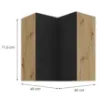 Obrazek Szafka Kuchenna Aria-Bl/Ar Anti Fingerprint 60x60 Gn-72 2f (90°)