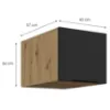 Obrazek Szafka Kuchenna Aria-Bl/Ar Anti Fingerprint 40 Nagu-36 1f