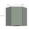 Obrazek Szafka Kuchenna Aria-Sa/Ant Anti Fingerprint 60x60 Gn-72 1f (45°)