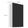 Obrazek Szafka Kuchenna Aria-Bl/Wh Anti Fingerprint 60g-108 1f
