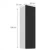 Obrazek Szafka Kuchenna Aria-Bl/Wh Anti Fingerprint 30g-108 1f