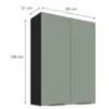 Obrazek Szafka Kuchenna Aria-Sa/Bl Anti Fingerprint 80g-108 2f