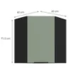 Obrazek Szafka Kuchenna Aria-Sa/Bl Anti Fingerprint 60x60 Gn-72 1f (45°)