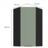 Obrazek Szafka Kuchenna Aria-Sa/Bl Anti Fingerprint 60x60 Gn-108 1f (45°)