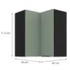 Obrazek Szafka Kuchenna Aria-Sa/Bl Anti Fingerprint 60x60 Gn-72 2f (90°)