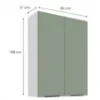 Obrazek Szafka Kuchenna Aria-Sa/Wh Anti Fingerprint 80g-108 2f