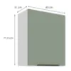 Obrazek Szafka Kuchenna Aria-Sa/Wh Anti Fingerprint 60g-72 1f