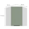 Obrazek Szafka Kuchenna Aria-Sa/Wh Anti Fingerprint 60x60 Gn-72 1f (45°)