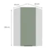 Obrazek Szafka Kuchenna Aria-Sa/Wh Anti Fingerprint 60x60 Gn-108 1f (45°)