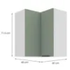 Obrazek Szafka Kuchenna Aria-Sa/Wh Anti Fingerprint 60x60 Gn-72 2f (90°)
