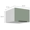 Obrazek Szafka Kuchenna Aria-Sa/Wh Anti Fingerprint 50 Nagu-36 1f