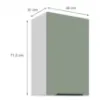 Obrazek Szafka Kuchenna Aria-Sa/Wh Anti Fingerprint 45g-72 1f