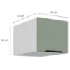 Obrazek Szafka Kuchenna Aria-Sa/Wh Anti Fingerprint 40 Nagu-36 1f