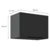 Obrazek Szafka Kuchenna Aria-Bl/Ant Anti Fingerprint 50gu-36 1f
