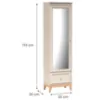 Obrazek Szafa Windsor W-18 Kashmir/Dąb Naturalny