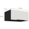 Obrazek Szafka Kuchenna Aria-Wh/Bl Anti Fingerprint 80 Nagu-36 1f