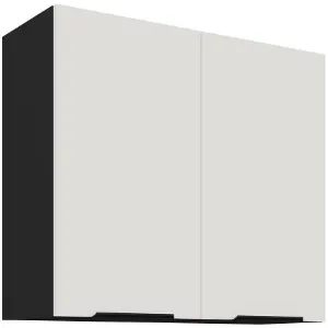 Obrazek Szafka Kuchenna Aria-Wh/Bl Anti Fingerprint 80g-72 2f