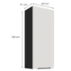 Obrazek Szafka Kuchenna Aria-Wh/Bl Anti Fingerprint 45g-108 1f