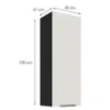 Obrazek Szafka Kuchenna Aria-Wh/Bl Anti Fingerprint 40g-108 1f