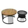 Obrazek Zestaw Stolików Pmc-2506 Naturalny/Czarny