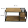 Obrazek Ława Pmc-2511 Naturalny/Czarny