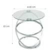 Obrazek Stolik Pmc-24016 Chrom/Szkło