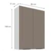 Obrazek Szafka Kuchenna Aria-Ta/Wh Anti Fingerprint 80g-108 2f