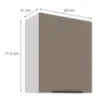 Obrazek Szafka Kuchenna Aria-Ta/Wh Anti Fingerprint 60g-72 1f