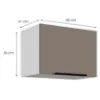 Obrazek Szafka Kuchenna Aria-Ta/Wh Anti Fingerprint 50gu-36 1f