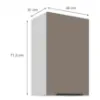 Obrazek Szafka Kuchenna Aria-Ta/Wh Anti Fingerprint 45g-72 1f